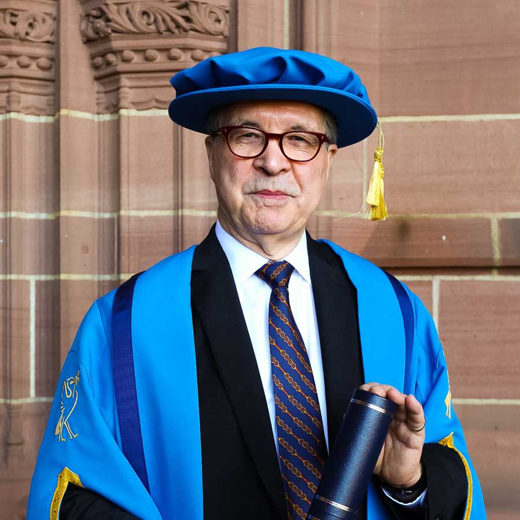 LIPA founder and principal receives top honour from Liverpool John Moores University