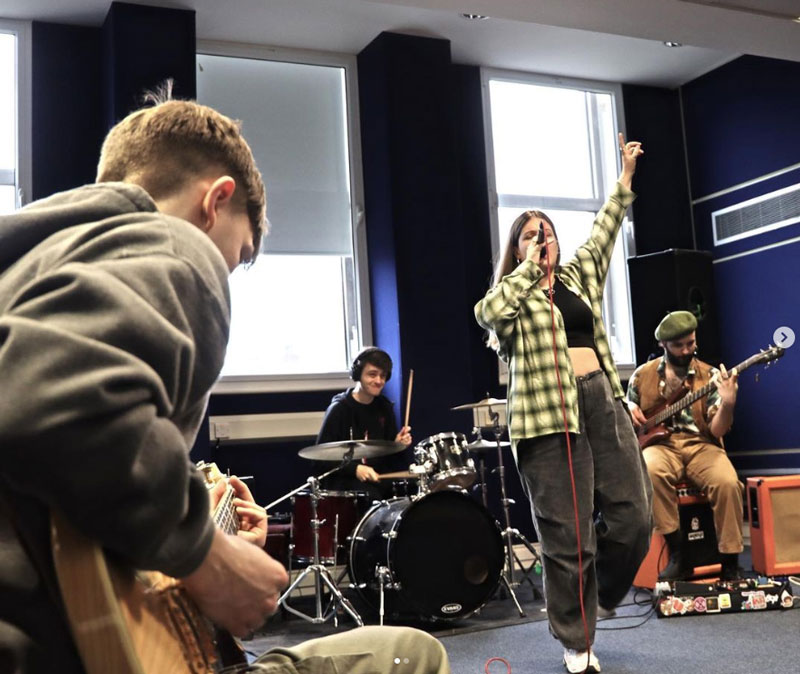 Music rehearsal and practice rooms